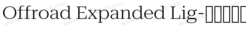 Offroad Expanded Lig字体转换